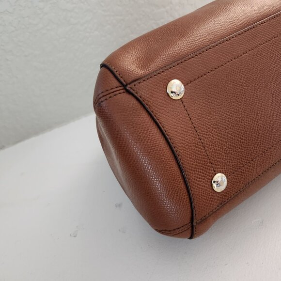 Euc Coach Margot Carryall Saddle Leather Shoulder Bag Purse - Picture 9 of 13